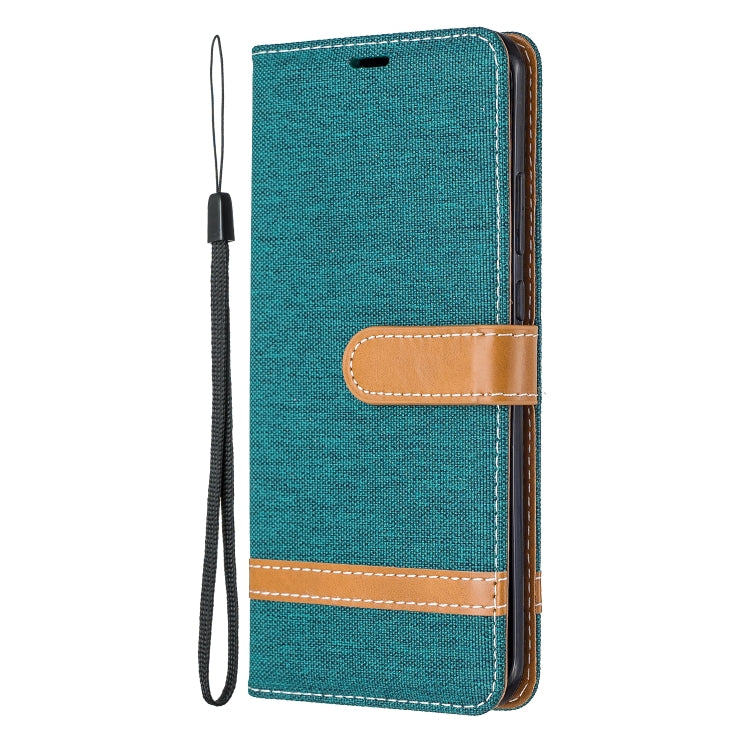 For Huawei P40 Pro Color Matching Denim Texture Horizontal Flip Leather Case with Holder & Card Slots & Wallet & Lanyard
