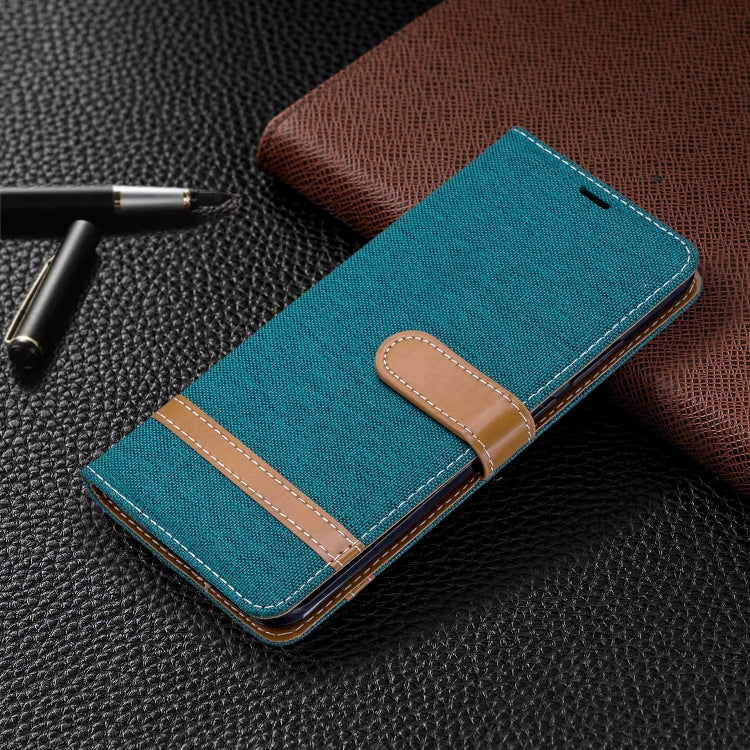 For Huawei P40 Pro Color Matching Denim Texture Horizontal Flip Leather Case with Holder & Card Slots & Wallet & Lanyard