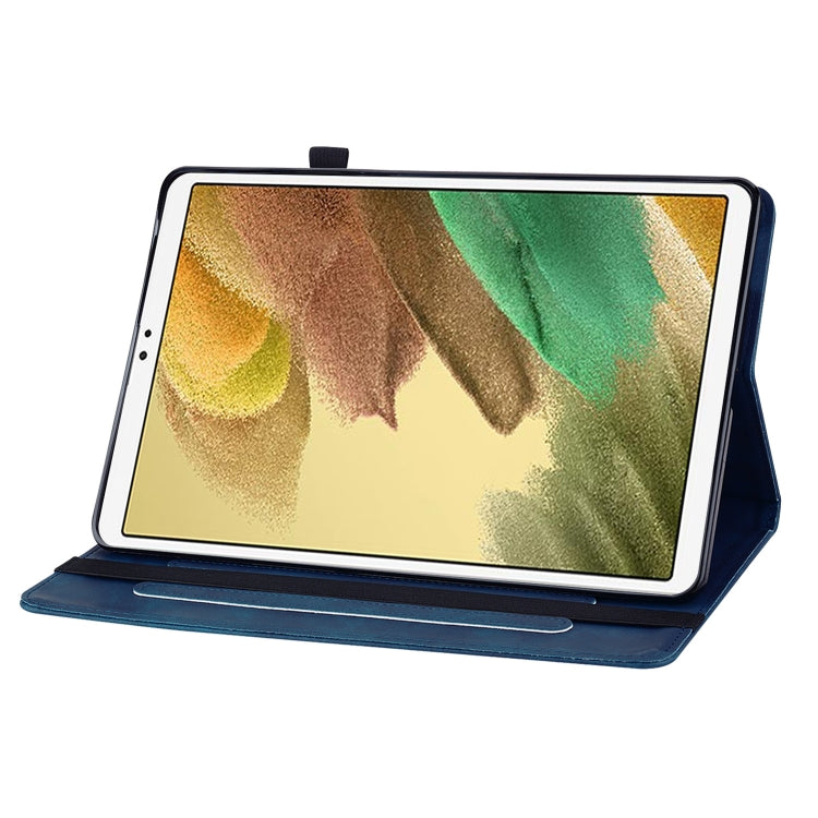 For Samsung Galaxy Tab A7 Lite T220 Skin Feel Solid Color Zipper Leather Tablet Case