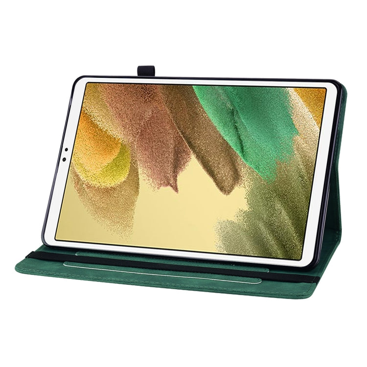 For Samsung Galaxy Tab A7 Lite T220 Skin Feel Solid Color Zipper Leather Tablet Case