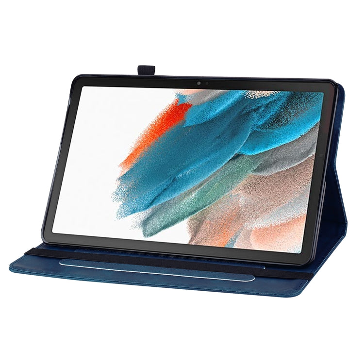 For Samsung Galaxy Tab Ð8 10.5 SM-X200 Skin Feel Solid Color Zipper Leather Tablet Case