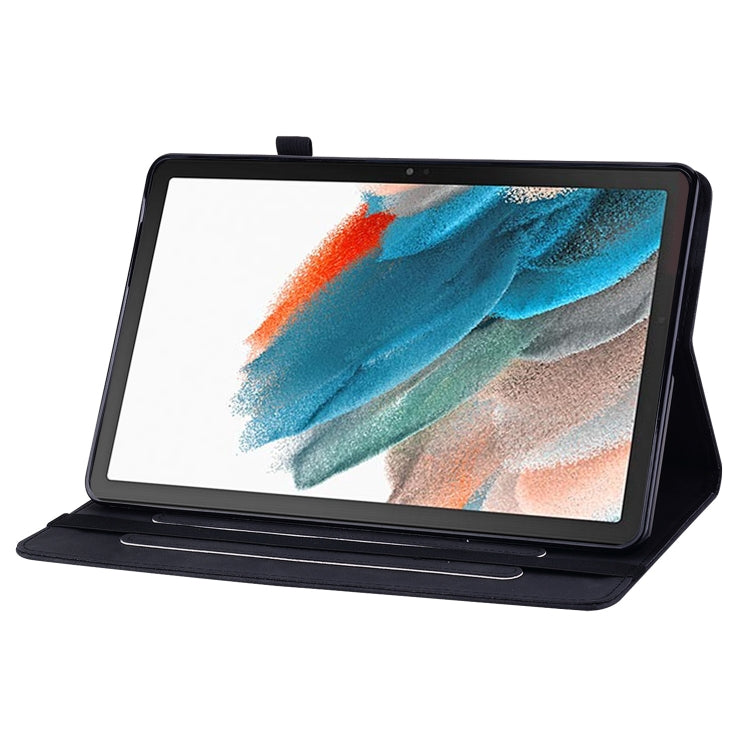 For Samsung Galaxy Tab Ð8 10.5 SM-X200 Skin Feel Solid Color Zipper Leather Tablet Case