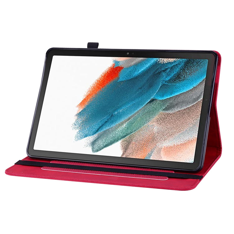 For Samsung Galaxy Tab Ð8 10.5 SM-X200 Skin Feel Solid Color Zipper Leather Tablet Case