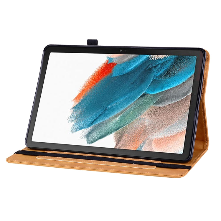 For Samsung Galaxy Tab Ð8 10.5 SM-X200 Skin Feel Solid Color Zipper Leather Tablet Case