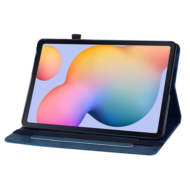 For Samsung Galaxy Tab S6 Lite SM-P610 Skin Feel Solid Color Zipper Smart Leather Tablet Case