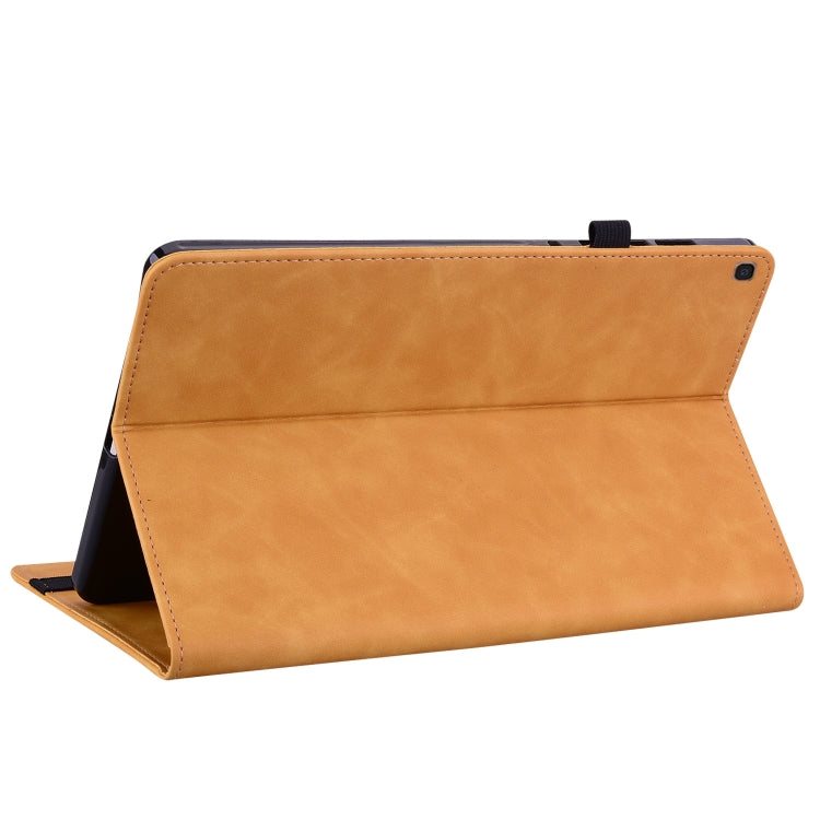 For Samsung Galaxy Tab S6 Lite SM-P610 Skin Feel Solid Color Zipper Smart Leather Tablet Case