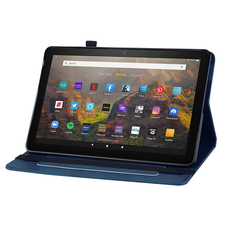 For Amazon Kindle HD 8 2020 Skin Feel Solid Color Zipper Smart Leather Tablet Case