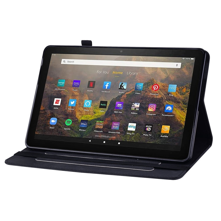 For Amazon Kindle HD 8 2020 Skin Feel Solid Color Zipper Smart Leather Tablet Case