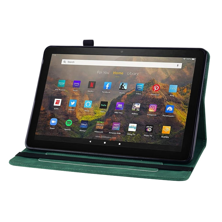 For Amazon Kindle HD 8 2020 Skin Feel Solid Color Zipper Smart Leather Tablet Case