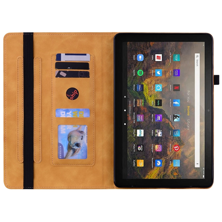 For Amazon Kindle HD 8 2020 Skin Feel Solid Color Zipper Smart Leather Tablet Case