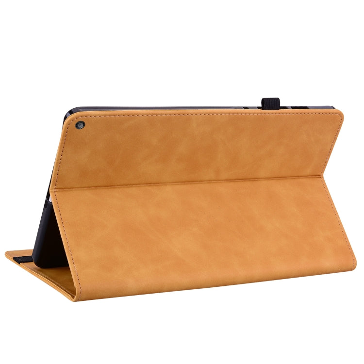 For Amazon Kindle HD 10 2021 / HD 10 Plus 2021 Skin Feel Solid Color Zipper Smart Leather Tablet Case