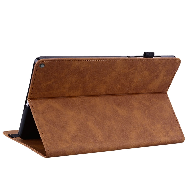 For Amazon Kindle HD 10 2021 / HD 10 Plus 2021 Skin Feel Solid Color Zipper Smart Leather Tablet Case