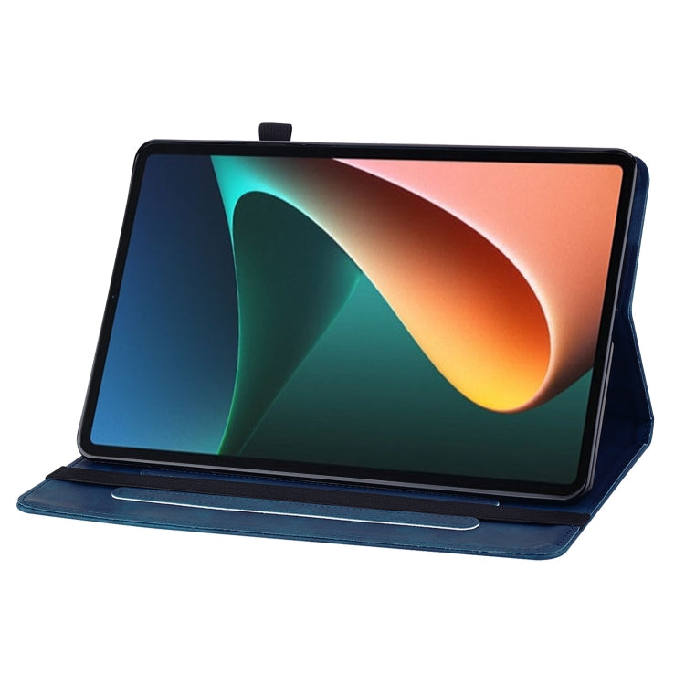 For Xiaomi Pad 5 Pro / Pad 5 Skin Feel Solid Color Zipper Smart Leather Tablet Case