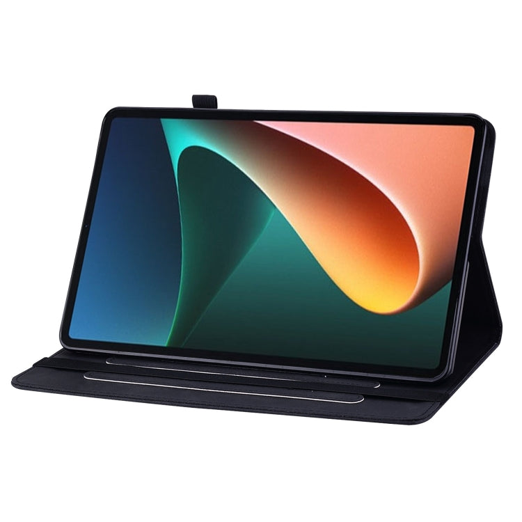 For Xiaomi Pad 5 Pro / Pad 5 Skin Feel Solid Color Zipper Smart Leather Tablet Case