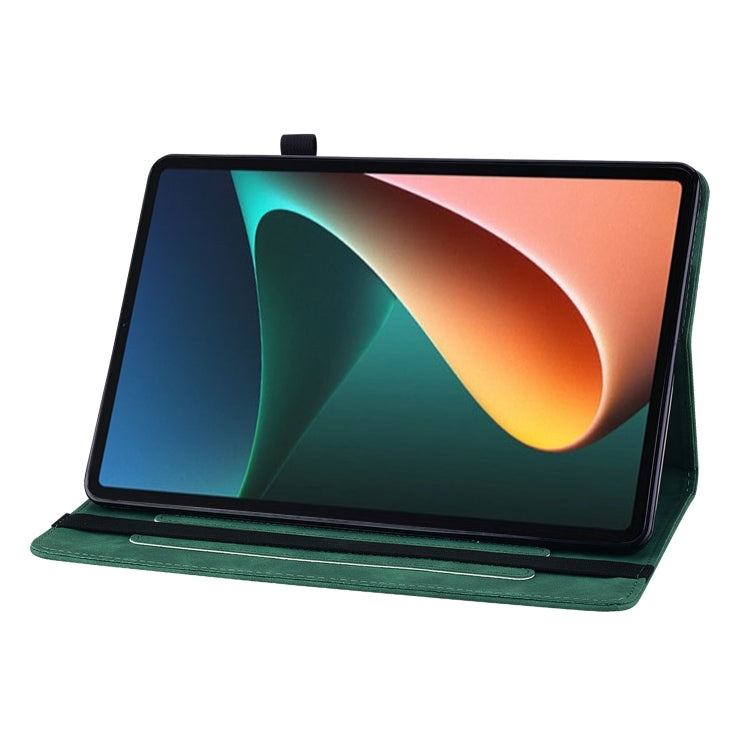 For Xiaomi Pad 5 Pro / Pad 5 Skin Feel Solid Color Zipper Smart Leather Tablet Case