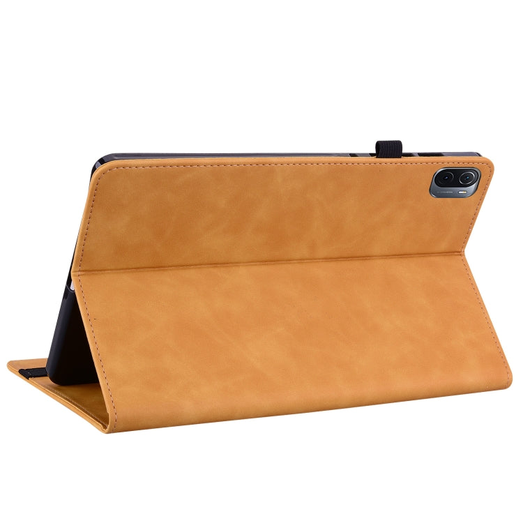 For Xiaomi Pad 5 Pro / Pad 5 Skin Feel Solid Color Zipper Smart Leather Tablet Case