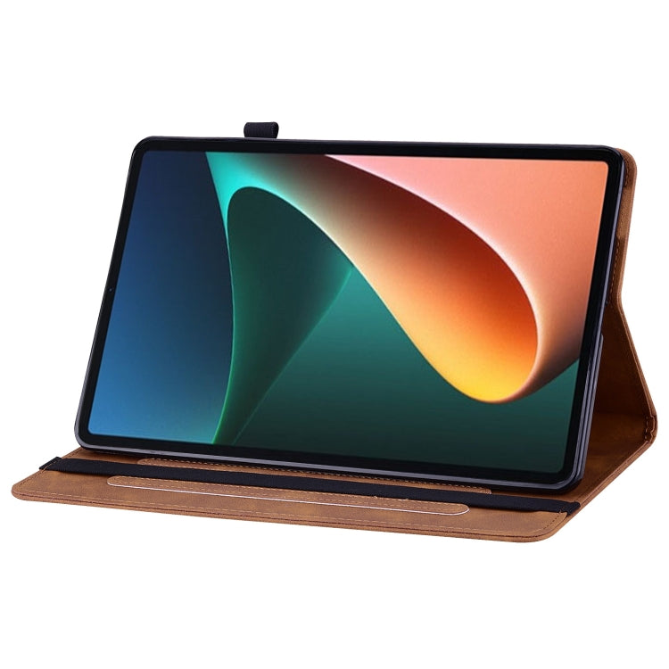 For Xiaomi Pad 5 Pro / Pad 5 Skin Feel Solid Color Zipper Smart Leather Tablet Case