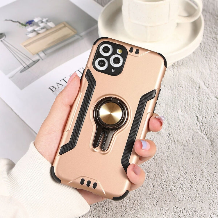 For iPhone 11 Shockproof TPU + PC Case with Ring Holder