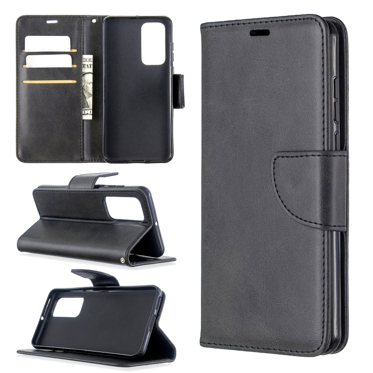 For Huawei P40 Retro Lambskin Texture Pure Color Horizontal Flip PU Leather Case with Holder & Card Slots & Wallet & Lanyard