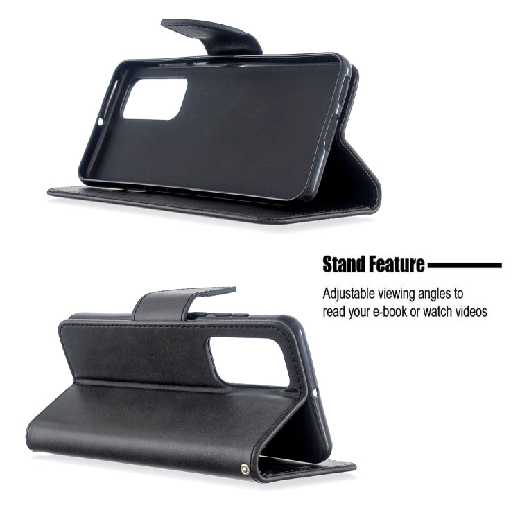 For Huawei P40 Retro Lambskin Texture Pure Color Horizontal Flip PU Leather Case with Holder & Card Slots & Wallet & Lanyard