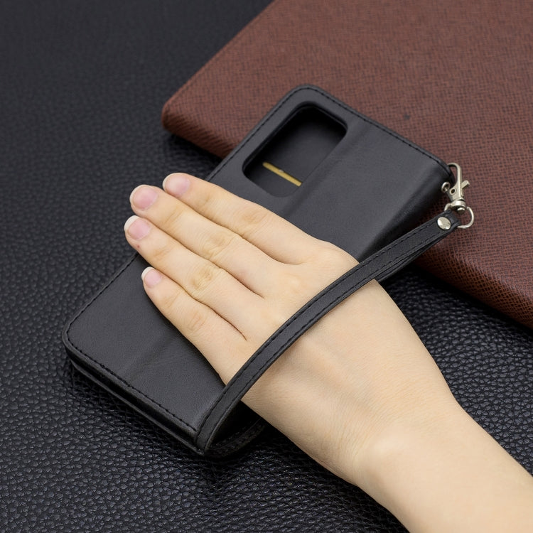 For Huawei P40 Retro Lambskin Texture Pure Color Horizontal Flip PU Leather Case with Holder & Card Slots & Wallet & Lanyard