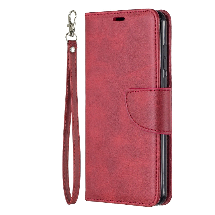 For Huawei P40 Retro Lambskin Texture Pure Color Horizontal Flip PU Leather Case with Holder & Card Slots & Wallet & Lanyard