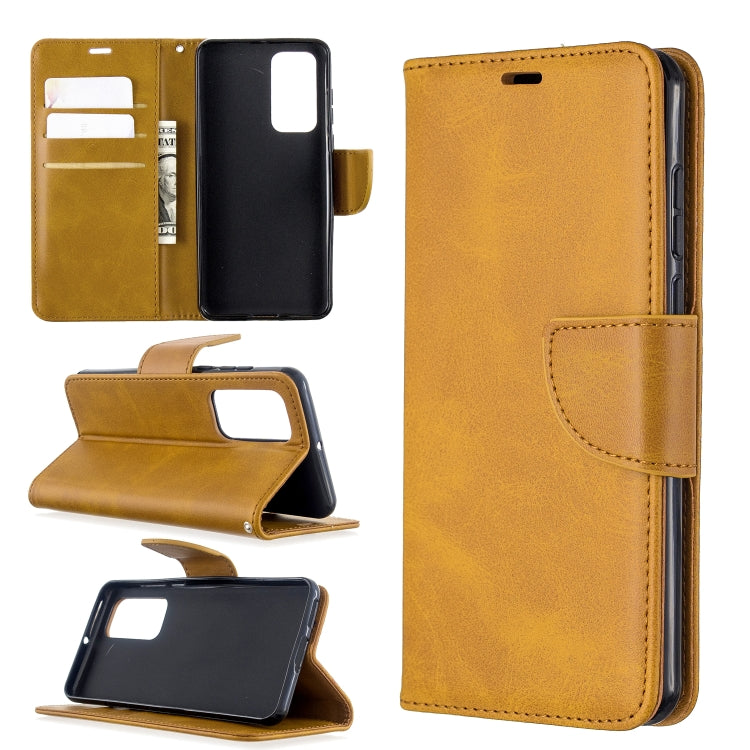 For Huawei P40 Retro Lambskin Texture Pure Color Horizontal Flip PU Leather Case with Holder & Card Slots & Wallet & Lanyard