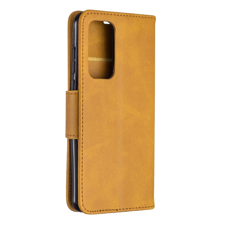 For Huawei P40 Retro Lambskin Texture Pure Color Horizontal Flip PU Leather Case with Holder & Card Slots & Wallet & Lanyard