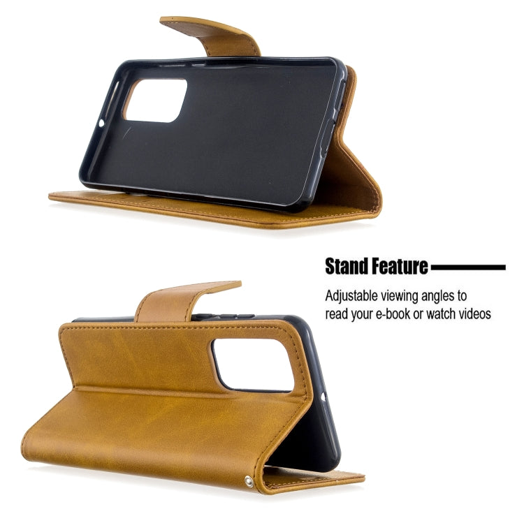 For Huawei P40 Retro Lambskin Texture Pure Color Horizontal Flip PU Leather Case with Holder & Card Slots & Wallet & Lanyard