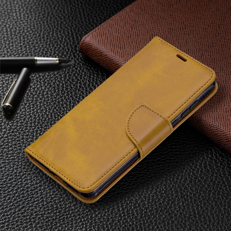 For Huawei P40 Retro Lambskin Texture Pure Color Horizontal Flip PU Leather Case with Holder & Card Slots & Wallet & Lanyard