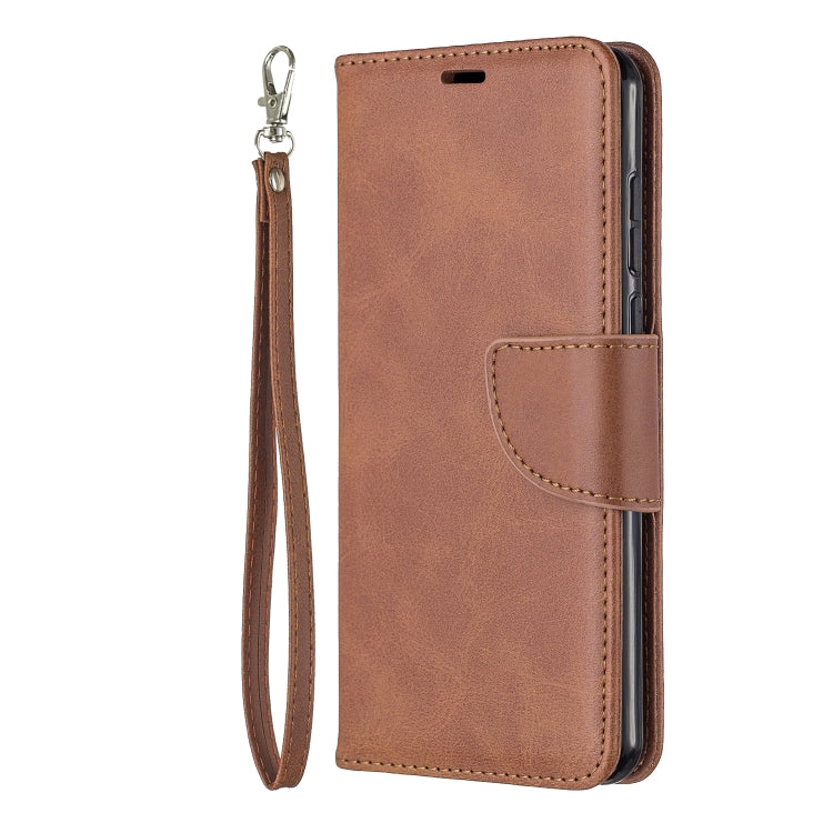 For Huawei P40 Retro Lambskin Texture Pure Color Horizontal Flip PU Leather Case with Holder & Card Slots & Wallet & Lanyard