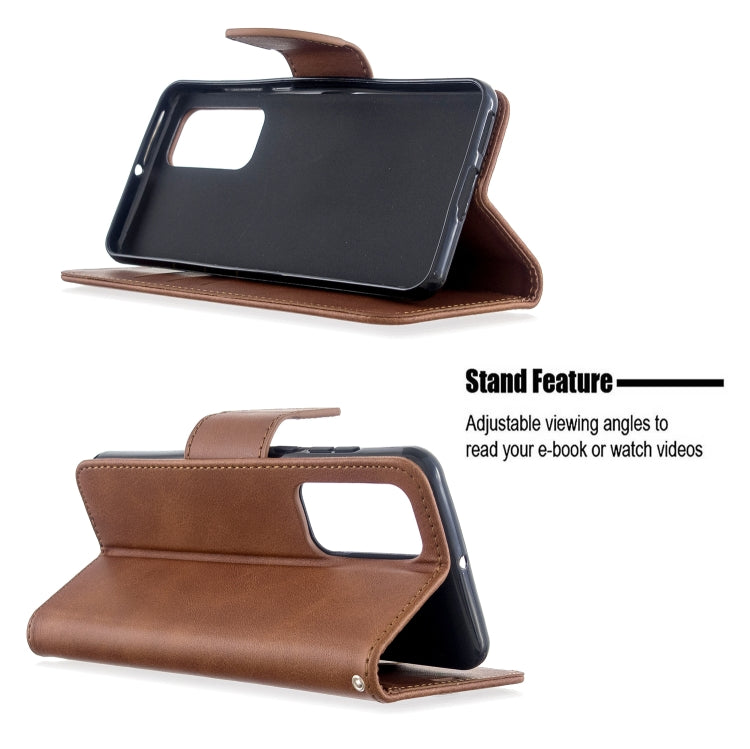 For Huawei P40 Retro Lambskin Texture Pure Color Horizontal Flip PU Leather Case with Holder & Card Slots & Wallet & Lanyard