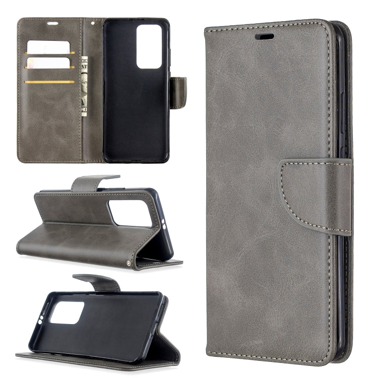 For Huawei P40 Pro Retro Lambskin Texture Pure Color Horizontal Flip PU Leather Case with Holder & Card Slots & Wallet & Lanyard