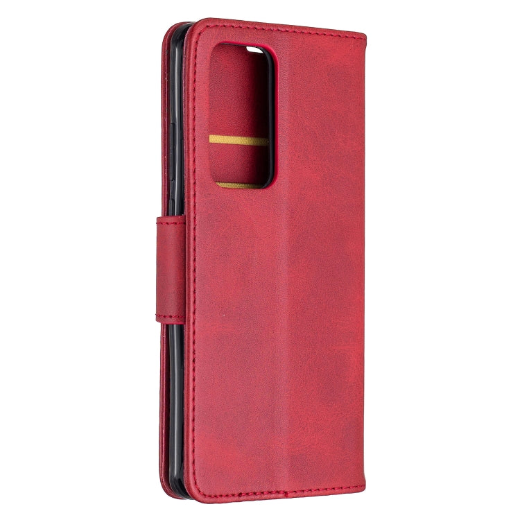 For Huawei P40 Pro Retro Lambskin Texture Pure Color Horizontal Flip PU Leather Case with Holder & Card Slots & Wallet & Lanyard