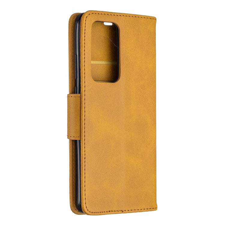 For Huawei P40 Pro Retro Lambskin Texture Pure Color Horizontal Flip PU Leather Case with Holder & Card Slots & Wallet & Lanyard
