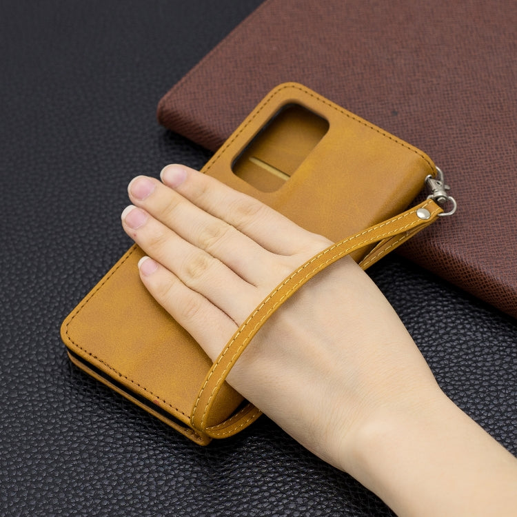 For Huawei P40 Pro Retro Lambskin Texture Pure Color Horizontal Flip PU Leather Case with Holder & Card Slots & Wallet & Lanyard