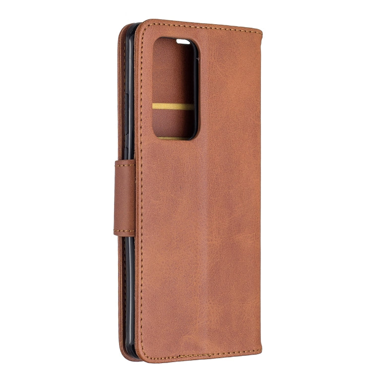 For Huawei P40 Pro Retro Lambskin Texture Pure Color Horizontal Flip PU Leather Case with Holder & Card Slots & Wallet & Lanyard