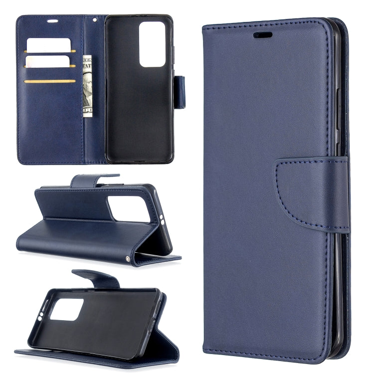 For Huawei P40 Pro Retro Lambskin Texture Pure Color Horizontal Flip PU Leather Case with Holder & Card Slots & Wallet & Lanyard