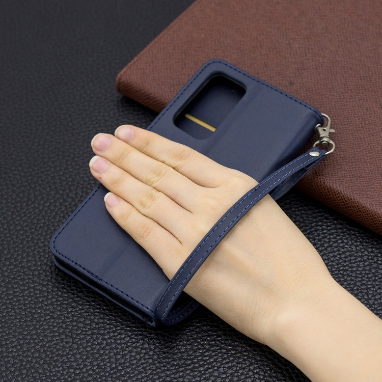 For Huawei P40 Pro Retro Lambskin Texture Pure Color Horizontal Flip PU Leather Case with Holder & Card Slots & Wallet & Lanyard