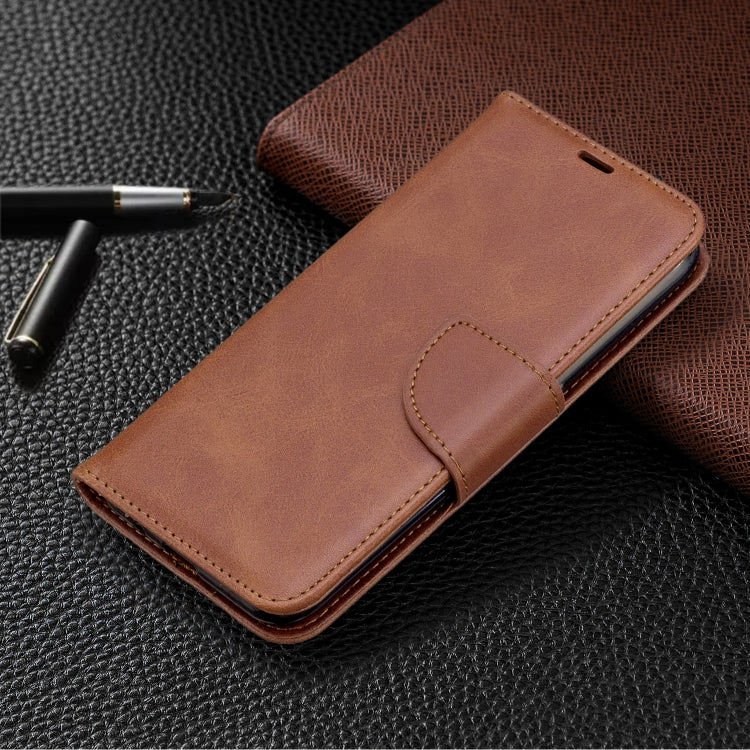 For Galaxy A01 Retro Lambskin Texture Pure Color Horizontal Flip PU Leather Case with Holder & Card Slots & Wallet & Lanyard
