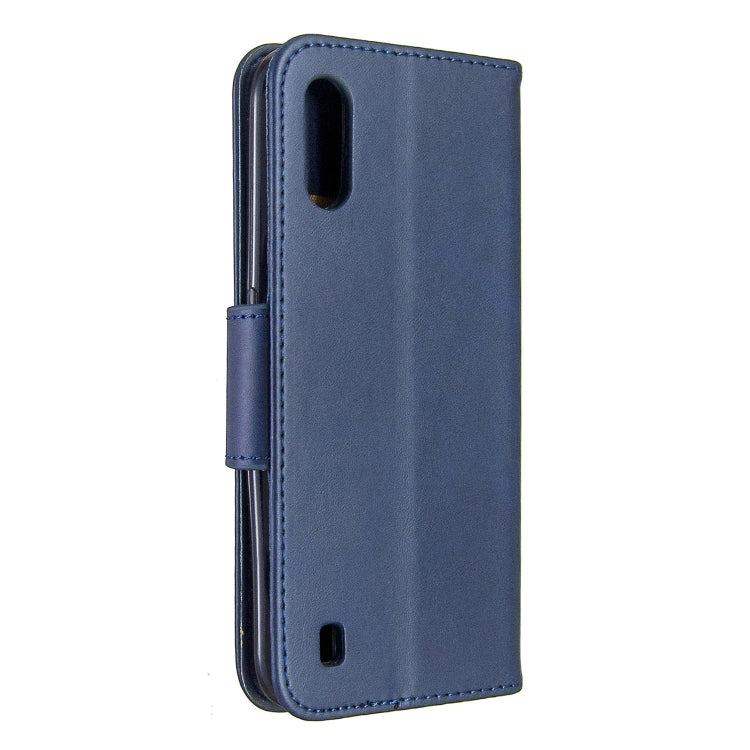 For Galaxy A01 Retro Lambskin Texture Pure Color Horizontal Flip PU Leather Case with Holder & Card Slots & Wallet & Lanyard