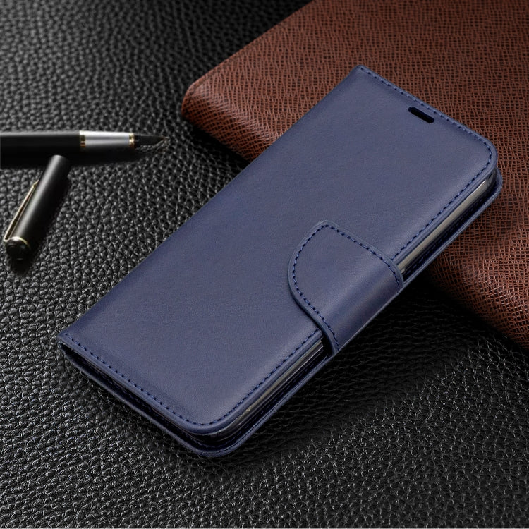 For Galaxy A01 Retro Lambskin Texture Pure Color Horizontal Flip PU Leather Case with Holder & Card Slots & Wallet & Lanyard