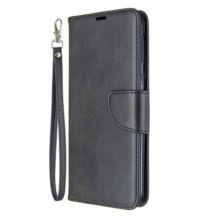For Galaxy A21 Retro Lambskin Texture Pure Color Horizontal Flip PU Leather Case with Holder & Card Slots & Wallet & Lanyard