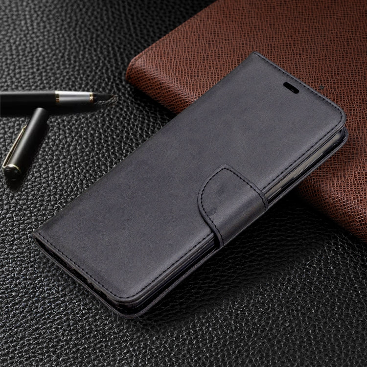 For Galaxy A21 Retro Lambskin Texture Pure Color Horizontal Flip PU Leather Case with Holder & Card Slots & Wallet & Lanyard