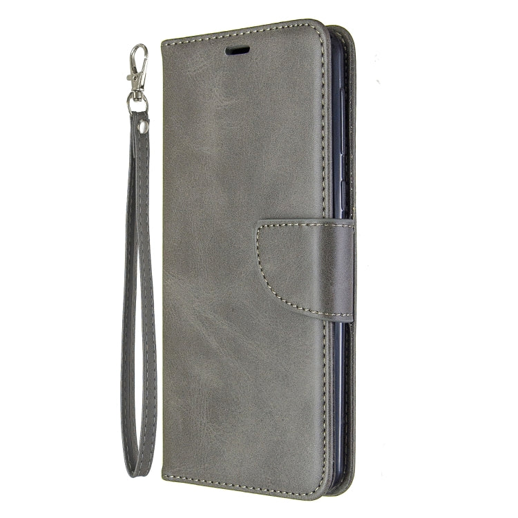 For Galaxy A21 Retro Lambskin Texture Pure Color Horizontal Flip PU Leather Case with Holder & Card Slots & Wallet & Lanyard