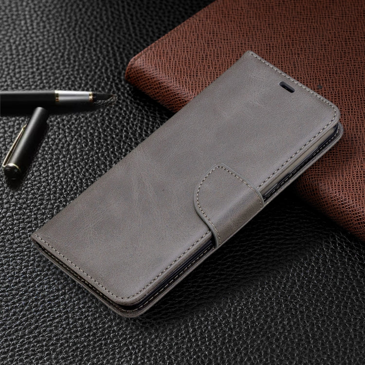 For Galaxy A21 Retro Lambskin Texture Pure Color Horizontal Flip PU Leather Case with Holder & Card Slots & Wallet & Lanyard