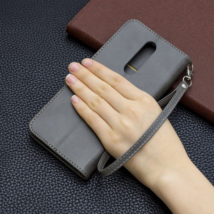 For Xiaomi Redmi K30 Retro Lambskin Texture Pure Color Horizontal Flip PU Leather Case with Holder & Card Slots & Wallet & Lanyard