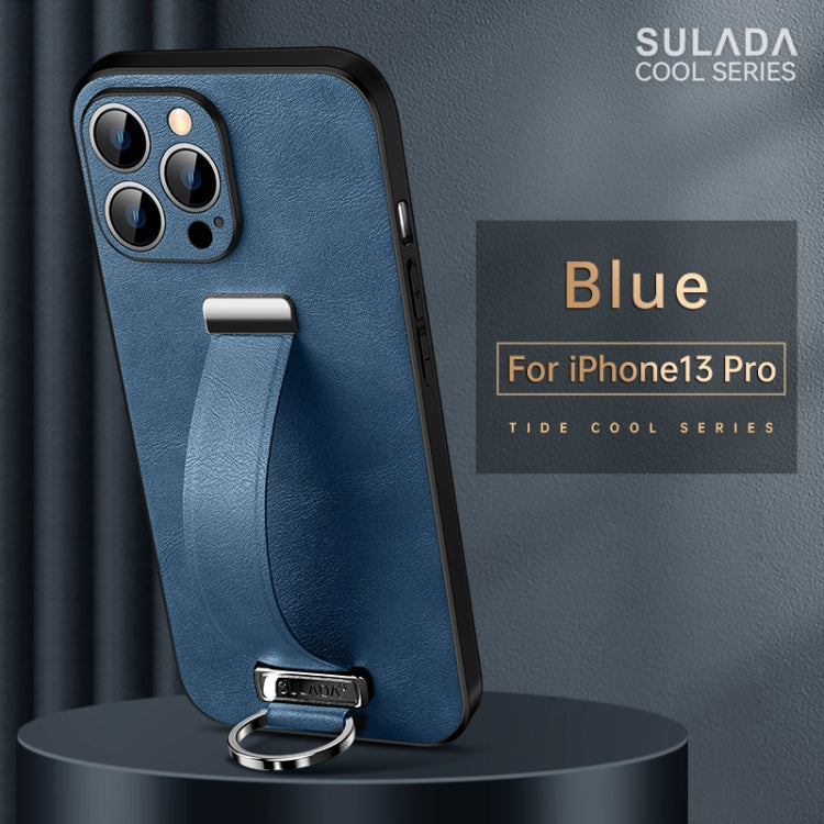 For iPhone 13 Pro SULADA Cool Series PC + Leather Texture Skin Feel Shockproof Phone Case