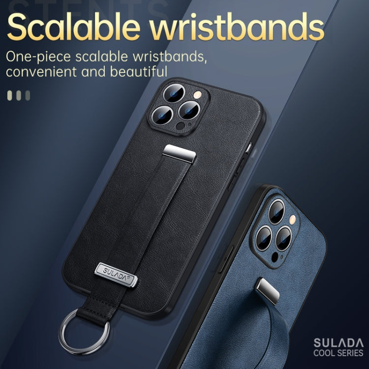 For iPhone 13 Pro SULADA Cool Series PC + Leather Texture Skin Feel Shockproof Phone Case