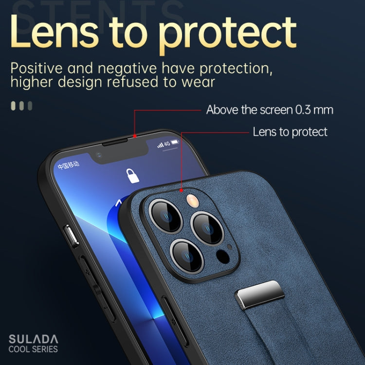 For iPhone 13 Pro SULADA Cool Series PC + Leather Texture Skin Feel Shockproof Phone Case